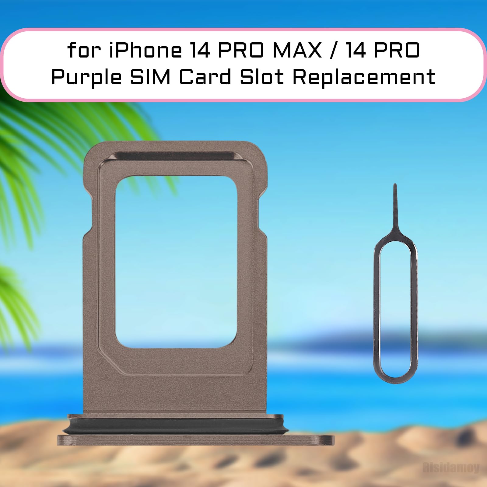 Amazon.com: Risidamoy for iPhone 14 Pro Max Purple SIM Card Tray